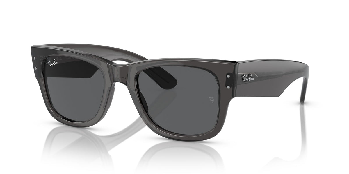 Ray-Ban Mega Wayfarer 0RB0840S 1406B1 51 Transparent Black/ Dark Grey