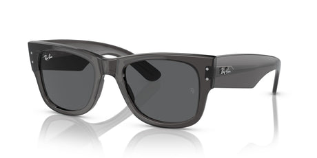Ray-Ban Mega Wayfarer 0RB0840S 1406B1 51 Transparent Black/ Dark Grey