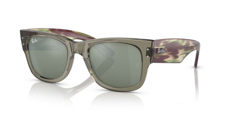 Ray-Ban Mega Wayfarer 0RB0840SF 66355C 52 Transparent Green/ Silver 52 / Crystal / Propionate / Propionate