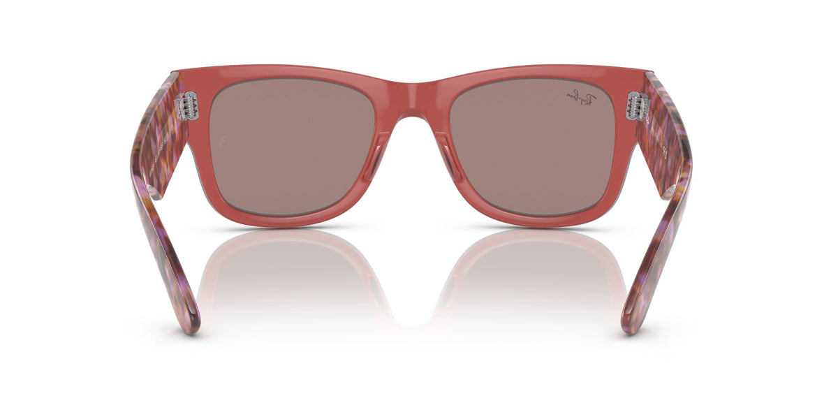 RB 0840SF Ray-Ban Mega Wayfarer Transparent Pink / Red 52 52 / Crystal / Propionate / Propionate