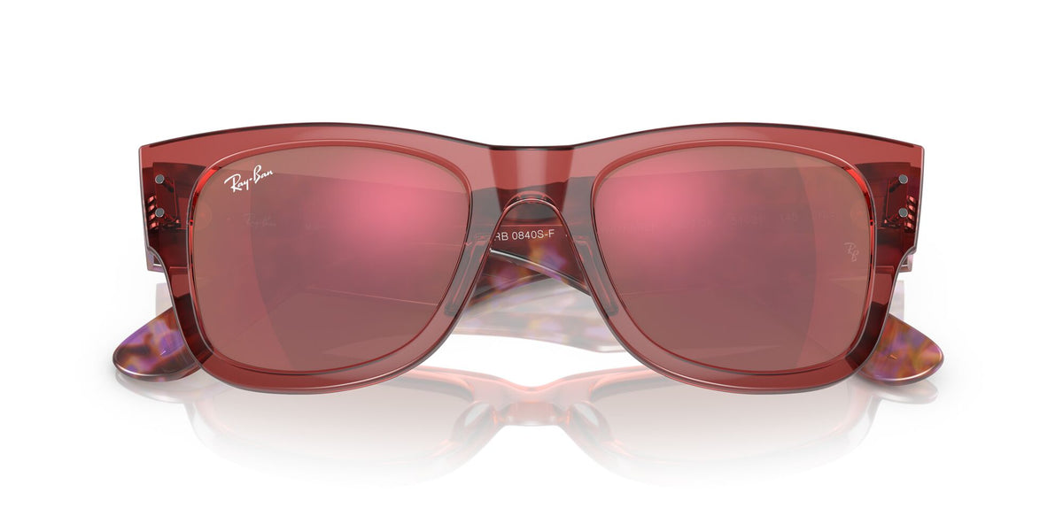 RB 0840SF Ray-Ban Mega Wayfarer Transparent Pink / Red 52 52 / Crystal / Propionate / Propionate