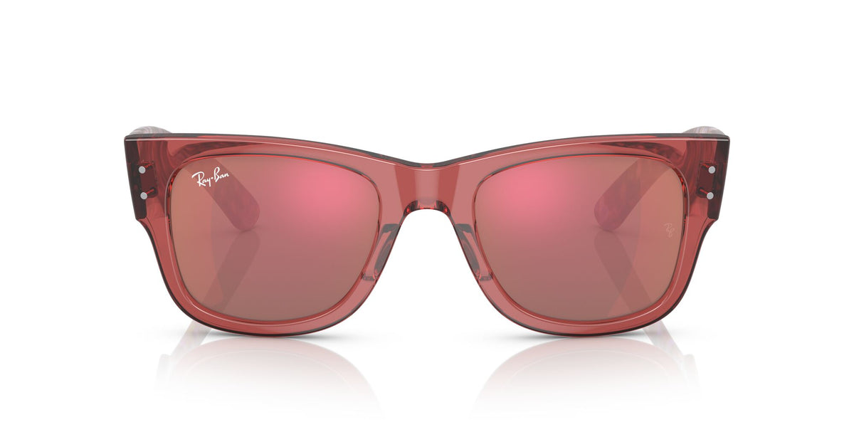 RB 0840SF Ray-Ban Mega Wayfarer Transparent Pink / Red 52 52 / Crystal / Propionate / Propionate