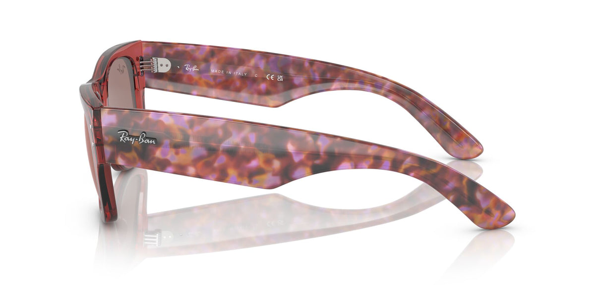 RB 0840SF Ray-Ban Mega Wayfarer Transparent Pink / Red 52 52 / Crystal / Propionate / Propionate