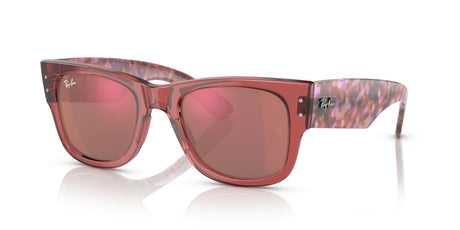 RB 0840SF Ray-Ban Mega Wayfarer Transparent Pink / Red 52 52 / Crystal / Propionate / Propionate