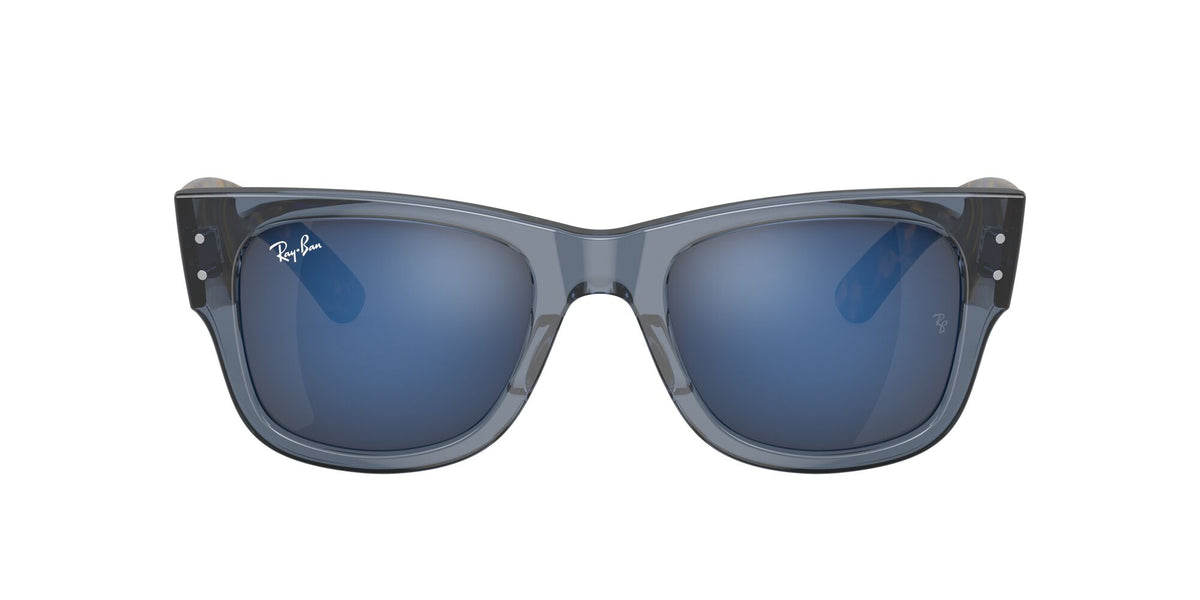 RB 0840SF Ray-Ban Mega Wayfarer Transparent Dark Blue / Blue 52 52 / Crystal / Propionate / Propionate