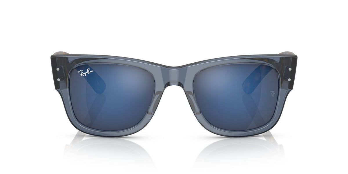 RB 0840SF Ray-Ban Mega Wayfarer Transparent Dark Blue / Blue 52 52 / Crystal / Propionate / Propionate