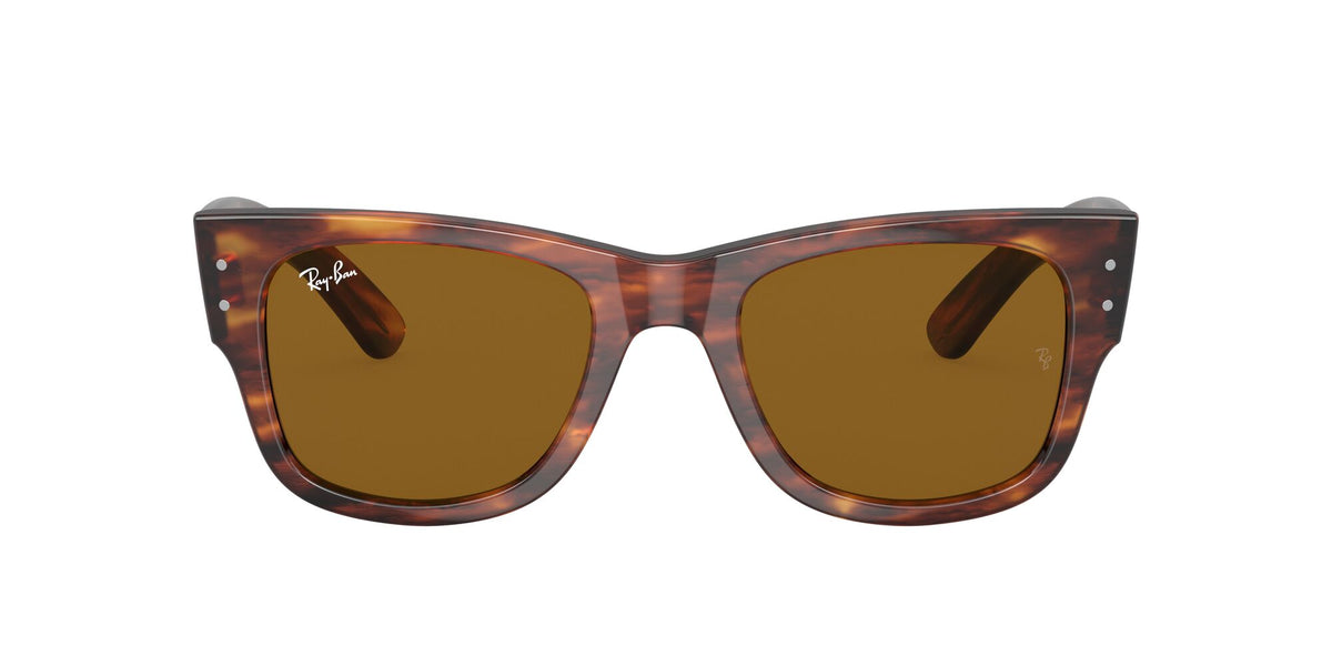 Ray-Ban Mega Wayfarer 0RB0840SF 954/33 52 Striped Havana/ Brown