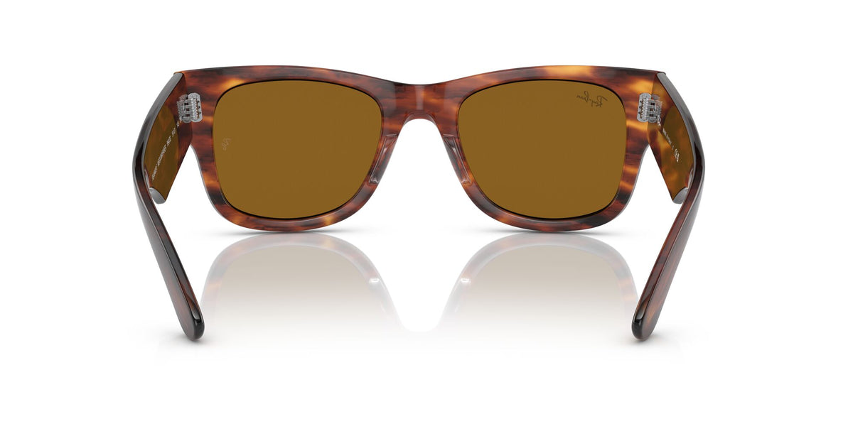 Ray-Ban Mega Wayfarer 0RB0840SF 954/33 52 Striped Havana/ Brown
