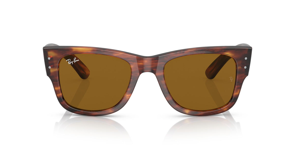 Ray-Ban Mega Wayfarer 0RB0840SF 954/33 52 Striped Havana/ Brown