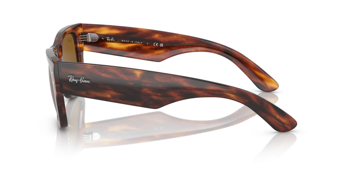 Ray-Ban Mega Wayfarer 0RB0840SF 954/33 52 Striped Havana/ Brown