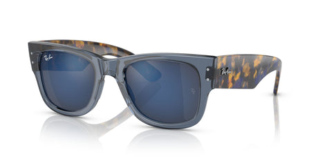 Ray-Ban Mega Wayfarer 0RB0840S 6638O4 51 Transparent Dark Blue/ Blue 51 / Crystal / Propionate / Propionate
