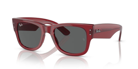 Ray-Ban Mega Wayfarer 0RB0840S 6679B1 51 Transparent Red/ Dark Grey 51 / Crystal / Propionate / Propionate