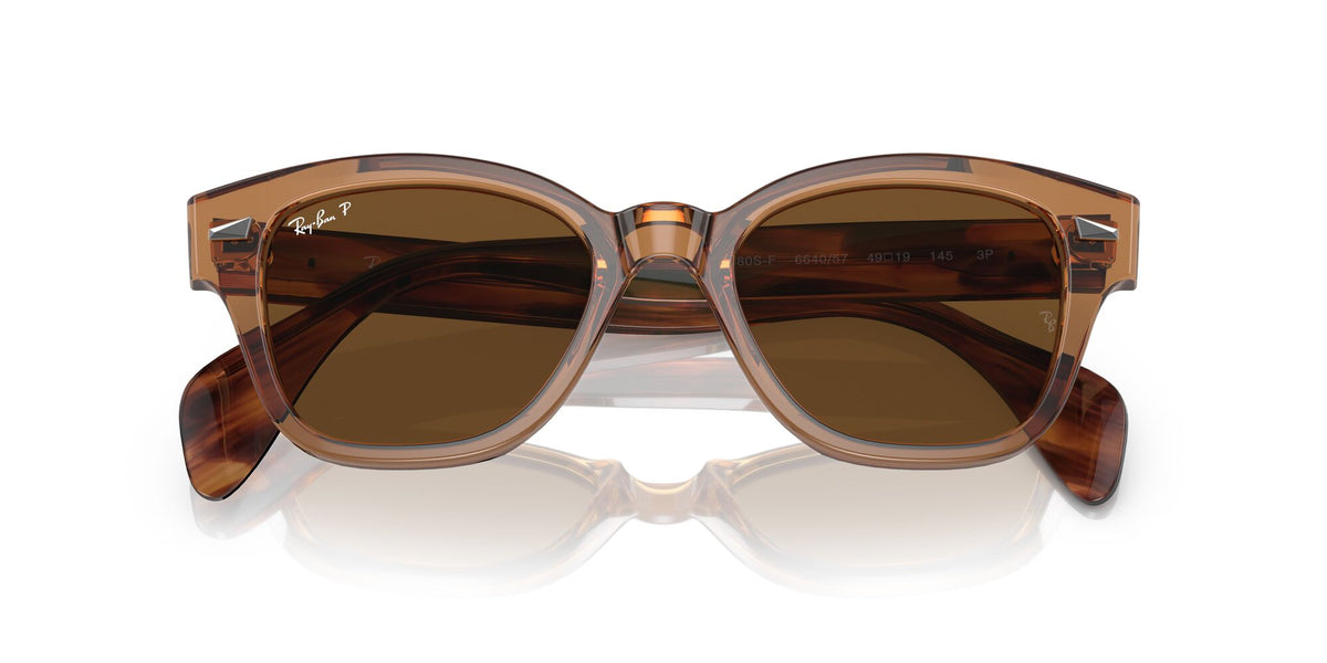 RB 0880SF Ray-BanTransparent Brown / Brown 53 53 / Crystal / Propionate / Acetate