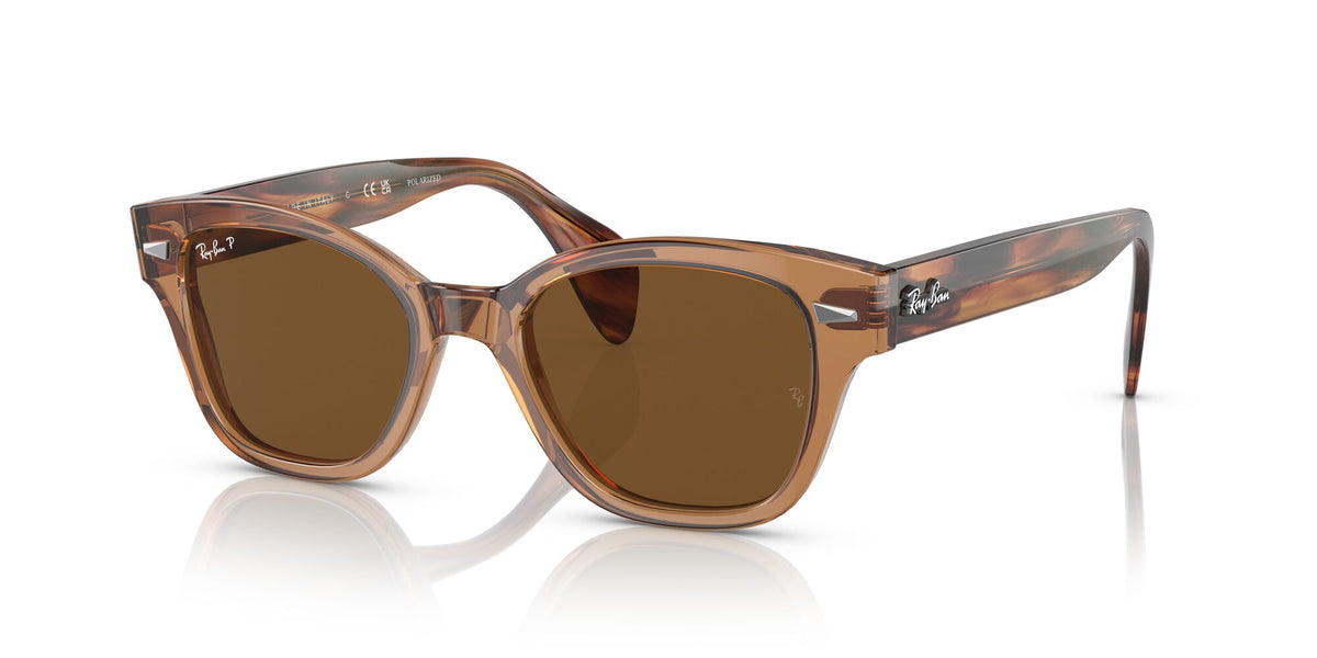 RB 0880SF Ray-BanTransparent Brown / Brown 53 53 / Crystal / Propionate / Acetate