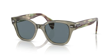 Ray-Ban  0RB0880S 66353R 52 Transparent Green/ Dark Blue 52 / Crystal / Propionate / Acetate