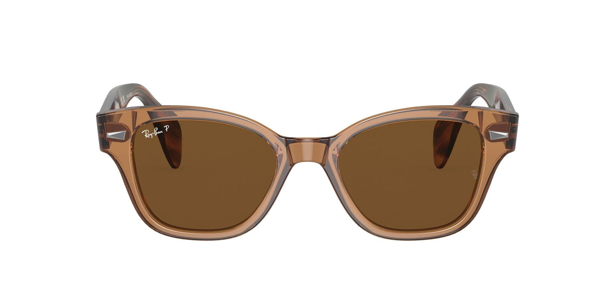 Ray-Ban0RB0880S 664057 52 Transparent Brown/ Brown - Blue Star Eyewear