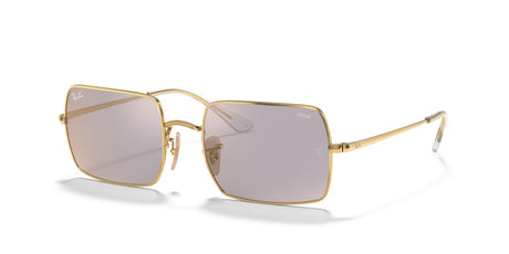 RB 1969 Ray-Ban Rectangle Arista /  Photo Dark Grey Mirror Gold 54 54 / Crystal / Metal