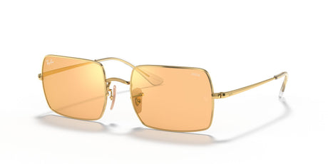 RB 1969 Ray-Ban Rectangle Arista /  Photo Orange Mirror Gold 54 54 / Crystal / Metal