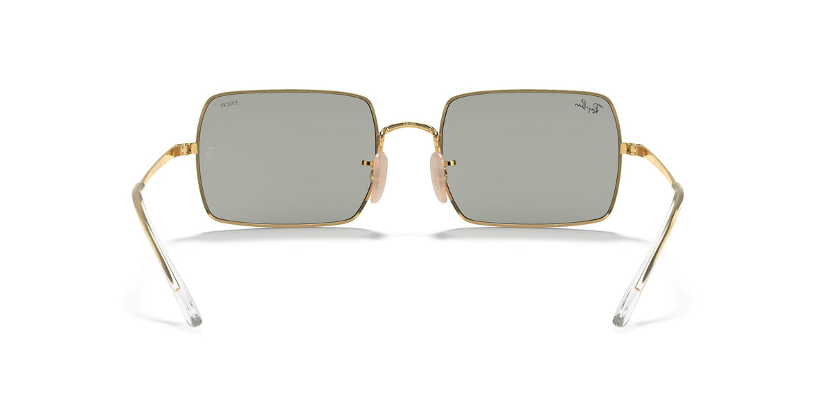 RB 1969 Ray-Ban Rectangle Gold / Photo Grey Mirror Grey 54 54 / Crystal / Metal / Metal
