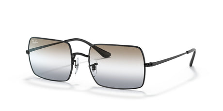 RB 1969 Ray-Ban Rectangle Black /  Clear Gradient Brown 54 54 / Crystal / Metal