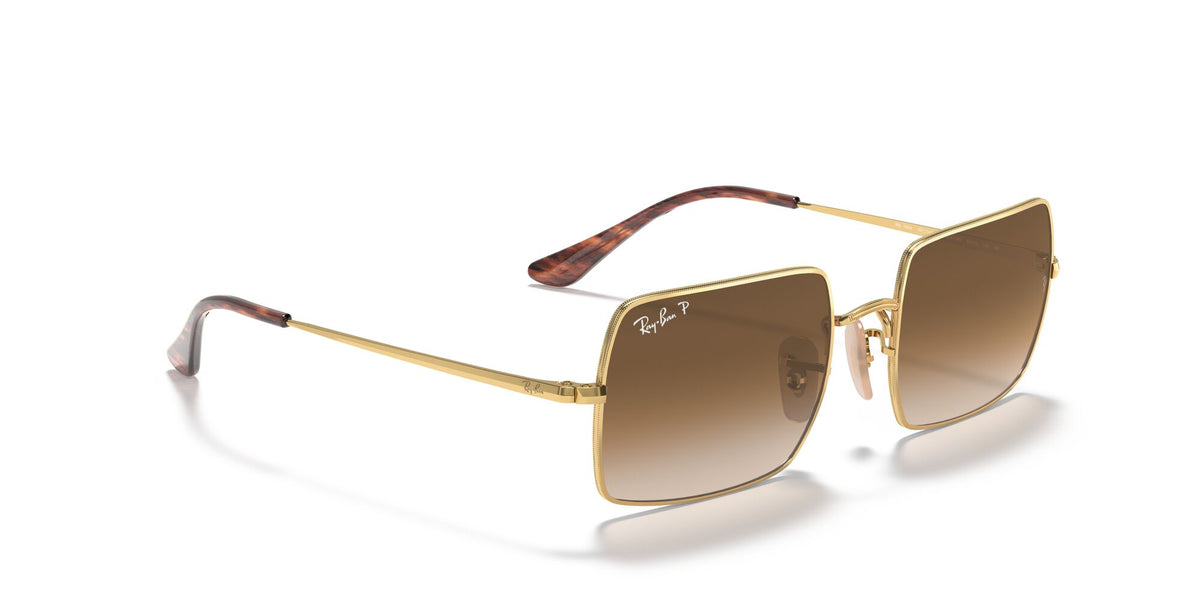 Ray-Ban Rectangle 0RB1969 9147M2 54 Gold/ Brown