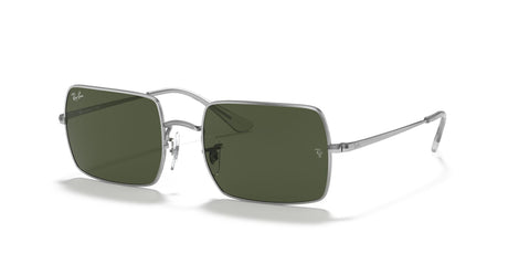 RB 1969 Ray-Ban Rectangle Silver /  G-15 Green 54 54 / Crystal / Metal
