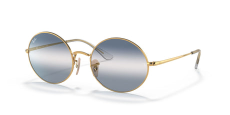 RB 1970 Ray-Ban Oval Gold / Clear Blue Gradient 54 54 / Crystal / Metal / Metal