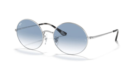 RB 1970 Ray-Ban Oval Silver / Light Blue Gradient 54 54 / Crystal / Metal / Metal