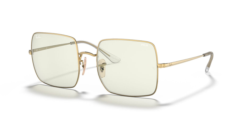 Ray-Ban Square 0RB1971 001/5F 54 Gold/ Photo Grey 54 / Crystal / Metal