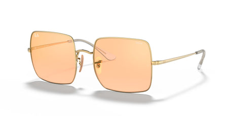 RB 1971 Ray-Ban Square Gold / Orange/Gold Photochromic Mirror 54 54 / Crystal / Metal / Metal