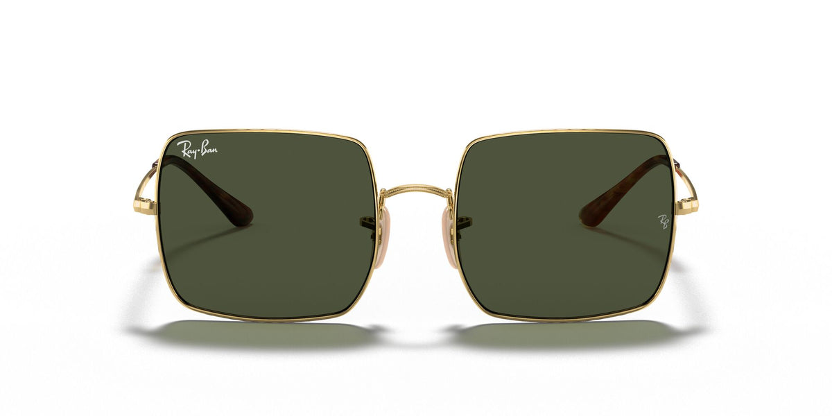 Ray-Ban Square 0RB1971 914731 54 Gold/ Green 54 / Crystal / Metal / Metal