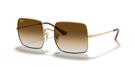 Ray-Ban Square 0RB1971 914751 54 Gold/ Light Brown Gradient 54 / Crystal / Metal / Metal