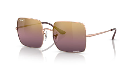 Ray-Ban Square 0RB1971 9202G9 54 Rose Gold/ Red 54 / Crystal / Metal / Metal