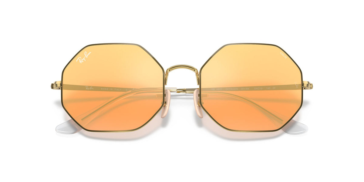 Ray-Ban Octagon 0RB1972 001/B4 54 Gold/ Photo Orange Mirror Gold
