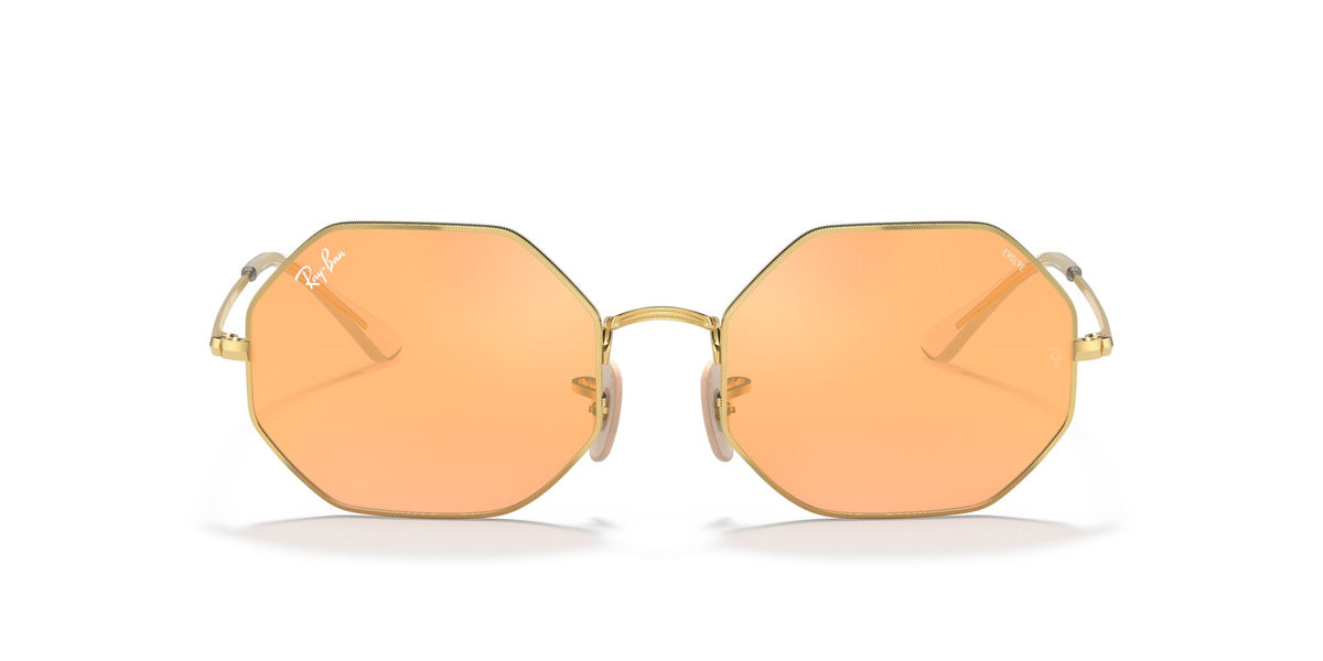 Ray-Ban Octagon 0RB1972 001/B4 54 Gold/ Photo Orange Mirror Gold