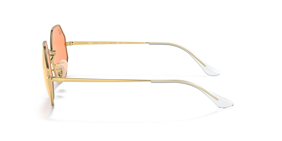 Ray-Ban Octagon 0RB1972 001/B4 54 Gold/ Photo Orange Mirror Gold
