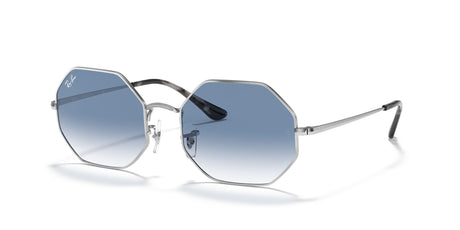 Ray-Ban Octagon 0RB1972 91493F 54 Silver/ Light Blue Gradient 54 / Crystal / Metal / Metal