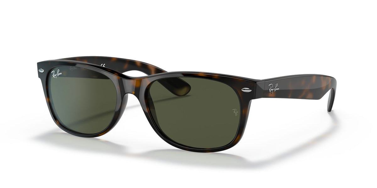 Ray-Ban New Wayfarer 0RB2132 902L 55 Tortoise/ Green 55 / Crystal / Nylon / Nylon