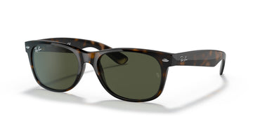 Ray-Ban New Wayfarer 0RB2132 902L 55 Tortoise/ Green 55 / Crystal / Nylon / Nylon