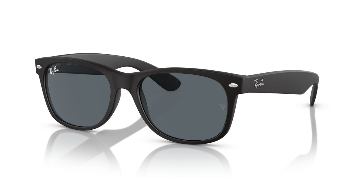 Ray-Ban New Wayfarer Low Bridge Fit 0RB2132F 622/R5 55 Black/ Blue