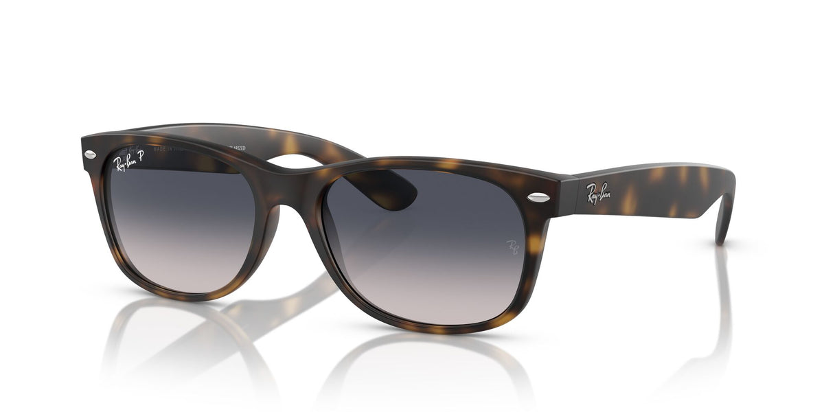 Ray-Ban New Wayfarer Low Bridge Fit 0RB2132F 865/78 55 Havana/ Blue