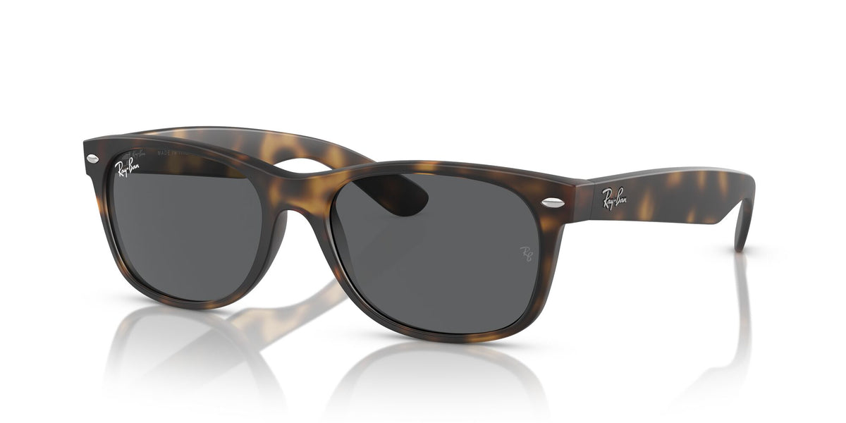 Ray-Ban New Wayfarer Low Bridge Fit 0RB2132F 865/B1 55 Havana/ Dark Grey