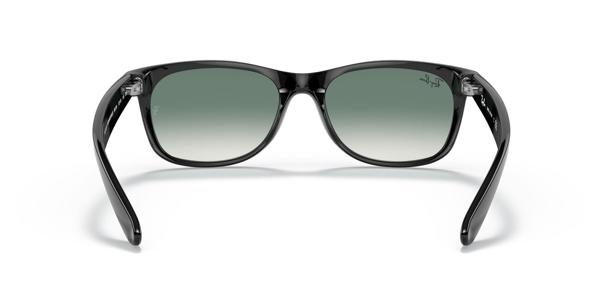 RB 2132F Ray-Ban New Wayfarer Low Bridge Fit Black / Green Gradient 55 55 / Crystal / Nylon / Nylon