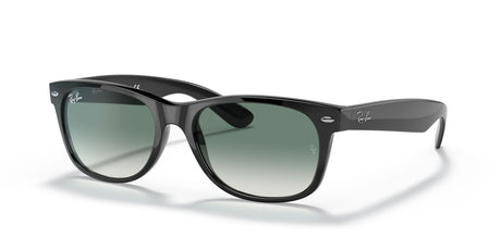 RB 2132F Ray-Ban New Wayfarer Low Bridge Fit Black / Green Gradient 55 55 / Crystal / Nylon / Nylon