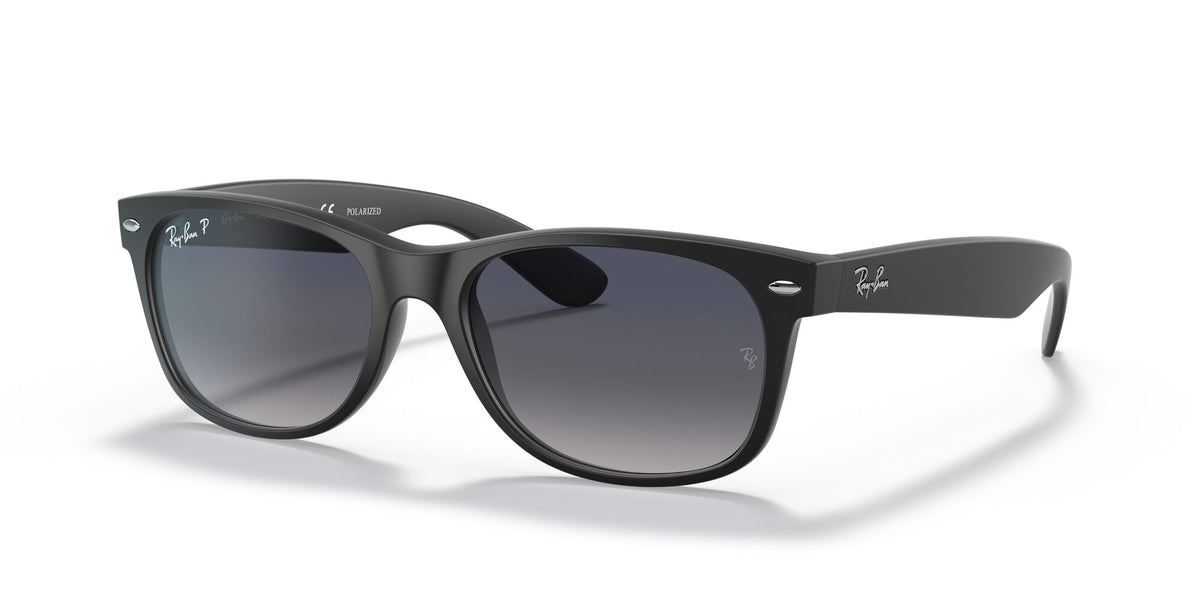 Ray-Ban New Wayfarer 0RB2132 601S78 55 Black/ Blue/Grey 55 / Crystal / Nylon / Nylon