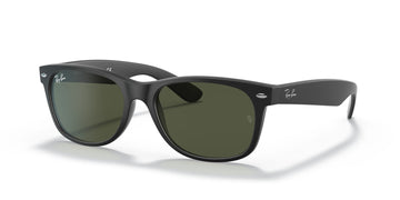 Ray-Ban New Wayfarer 0RB2132 622 58 Matte Black/ Green