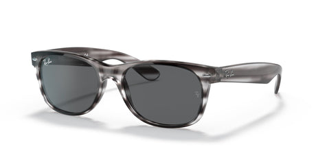 Ray-Ban New Wayfarer 0RB2132 6430B1 58 Striped Grey/ Dark Grey 58 / Crystal / Nylon / Nylon