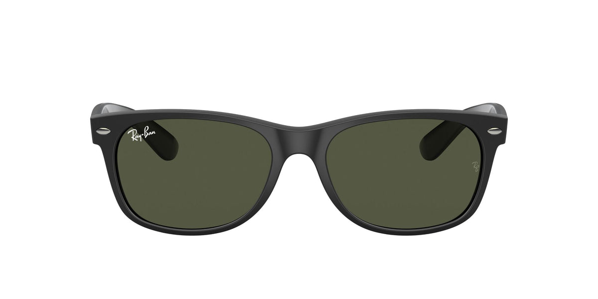 Ray-Ban New Wayfarer 0RB2132 646231 58 Black/ Green - Blue Star Eyewear