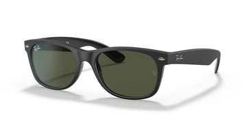 Ray-Ban New Wayfarer 0RB2132 646231 55 Black/ Green 55 / Crystal / Nylon / Nylon
