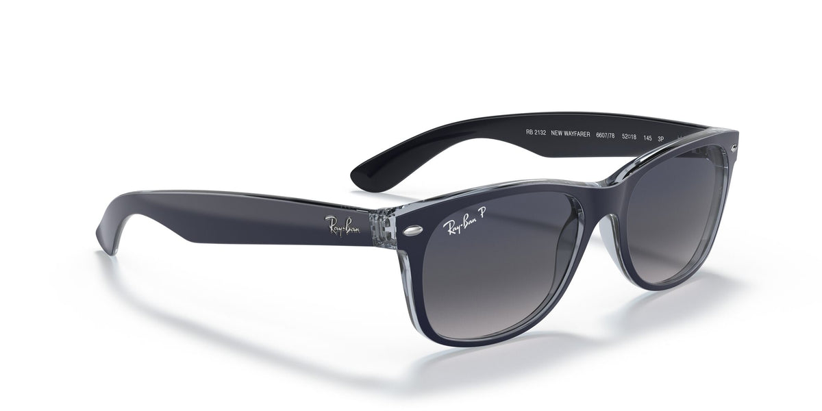 Ray-Ban New Wayfarer 0RB2132 660778 55 Blue/ Blue Gradient 55 / Crystal / Nylon / Nylon